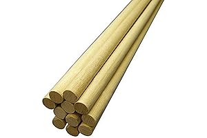 Hygloss Unfinished Birch Dowel Rods for Crafts