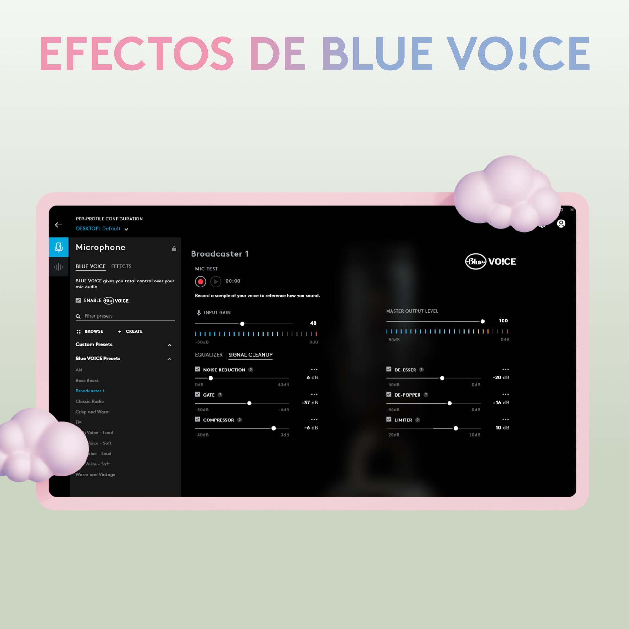 Logitech for Creators Blue Yeti Micrófono USB para Streaming de Gaming, Software Blue Vo!CE, PC, Podcast, Estudio, Mic para Ordenador, Temas únicos de Streamlabs, Acabado de Edición Especial - Blanco