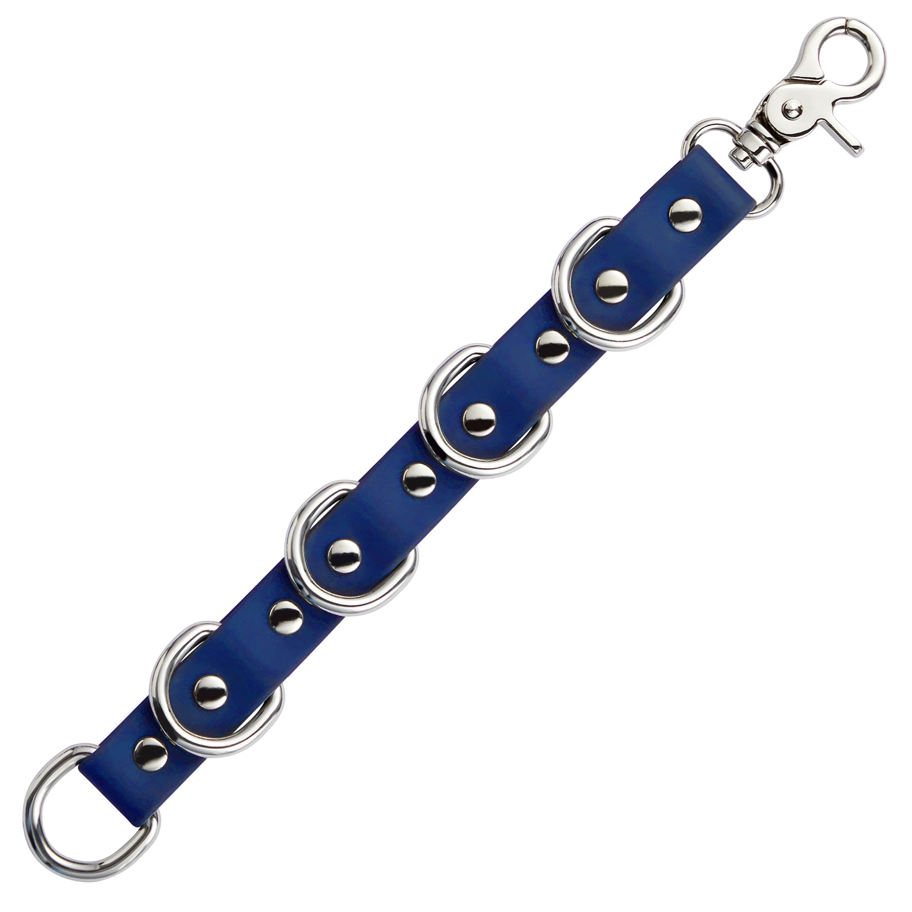 Dog Grooming Loop Extension Strap with 5 D-Rings – 3/4 Inch Wide Waterproof PVC Connector Strap for Pet Safety, Grooming Tables & Bathing(Royal Blue, 11 inch (5 D-Ring)) — image 1