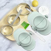 Vista 6 de Empanada Maker Press,Juego de moldes para bolas de masa con cortador de masa,Moldes de pastel de mano para hornear,Juego de moldes para bolas