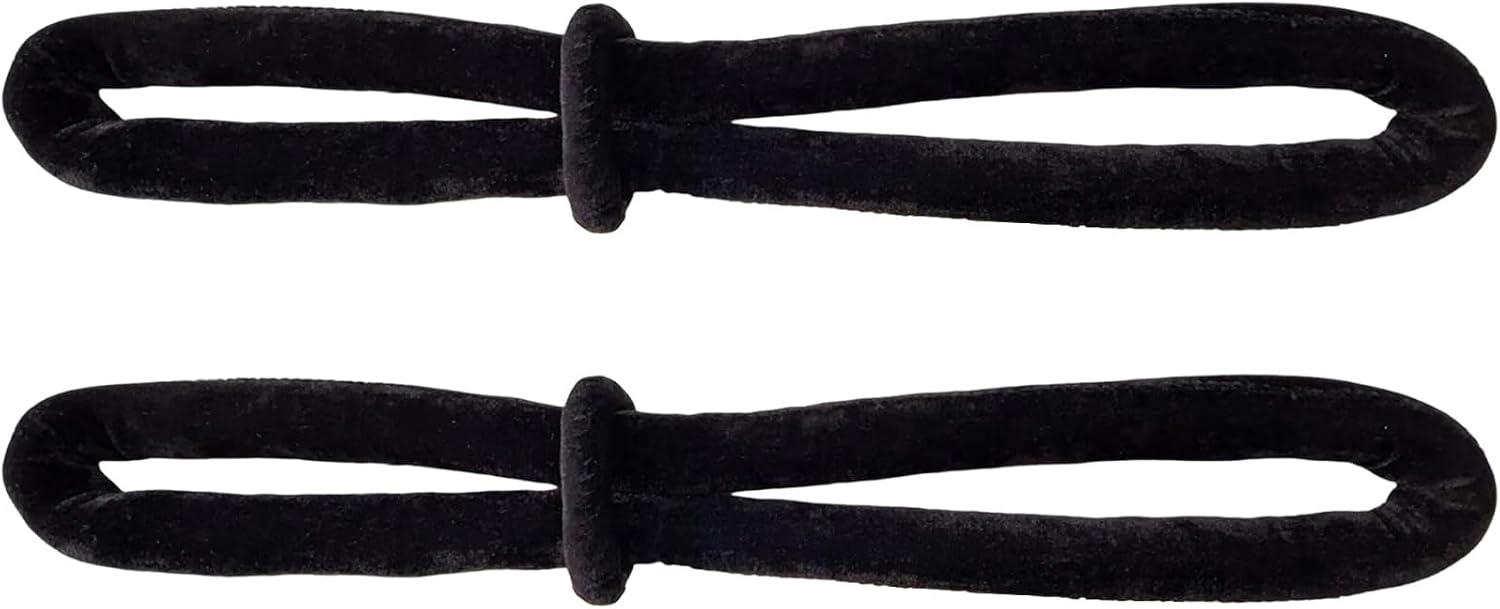 Aerial Lyra Hand Loops, SGS Certified, 45cm Velvet Straps 2Pack | 6150 lbs Breaking Load, 17.71in Velvet Handle Straps with Secure Grip for Aerial Hoop, Silks, Trapeze & Circus training