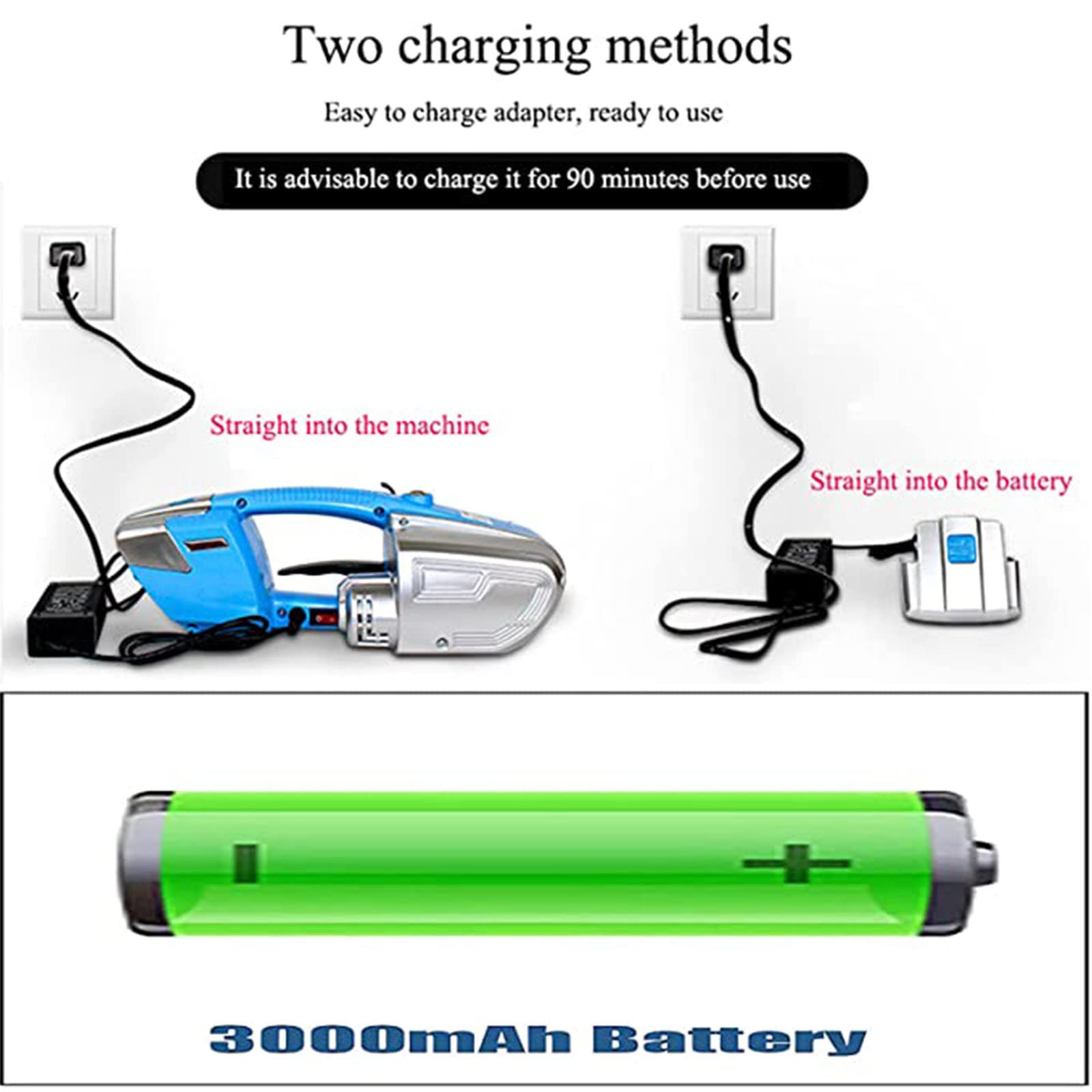 Kit di reggiatura Elettrico, reggiatrice Portatile a Caldo, reggiatrice elettrica, reggiatrice Automatica per Saldatura a Caldo, Cinghia Portatile, reggiatrice