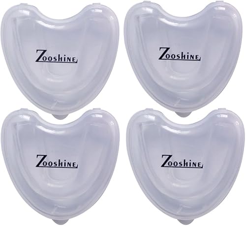 Miniatura 6 de Juego de 4 protectores bucales deportivos moldeables para adultos y niños, protectores de dientes para fútbol, baloncesto, boxeo, lucha libre,