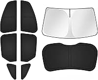 Vista 92 de T TGBROS Parasol para parabrisas de automóvil Toyota 4Runner 2010-2024, grueso, bloqueo UV y opaca, privacidad plegable, 8 piezas, accesorios