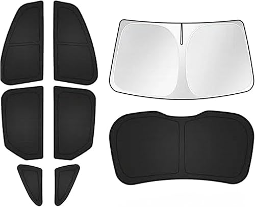 Miniatura 88 de T TGBROS Parasol para ventana de ajuste personalizado para Chevrolet Chevy Trailblazer 2021-2023 2024, accesorios para parabrisas y ventanas