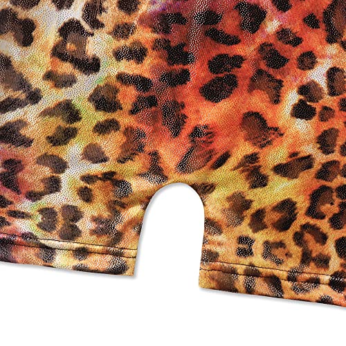 Eqsjiu Toddler Leotards Gymnastics 3T 4T 3-4T Biketard For Kids Gold Multicolored Leopard Outfit Costume Sparkly #TOP4