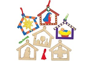 Baker Ross Simple Nativity Bauble Decorations