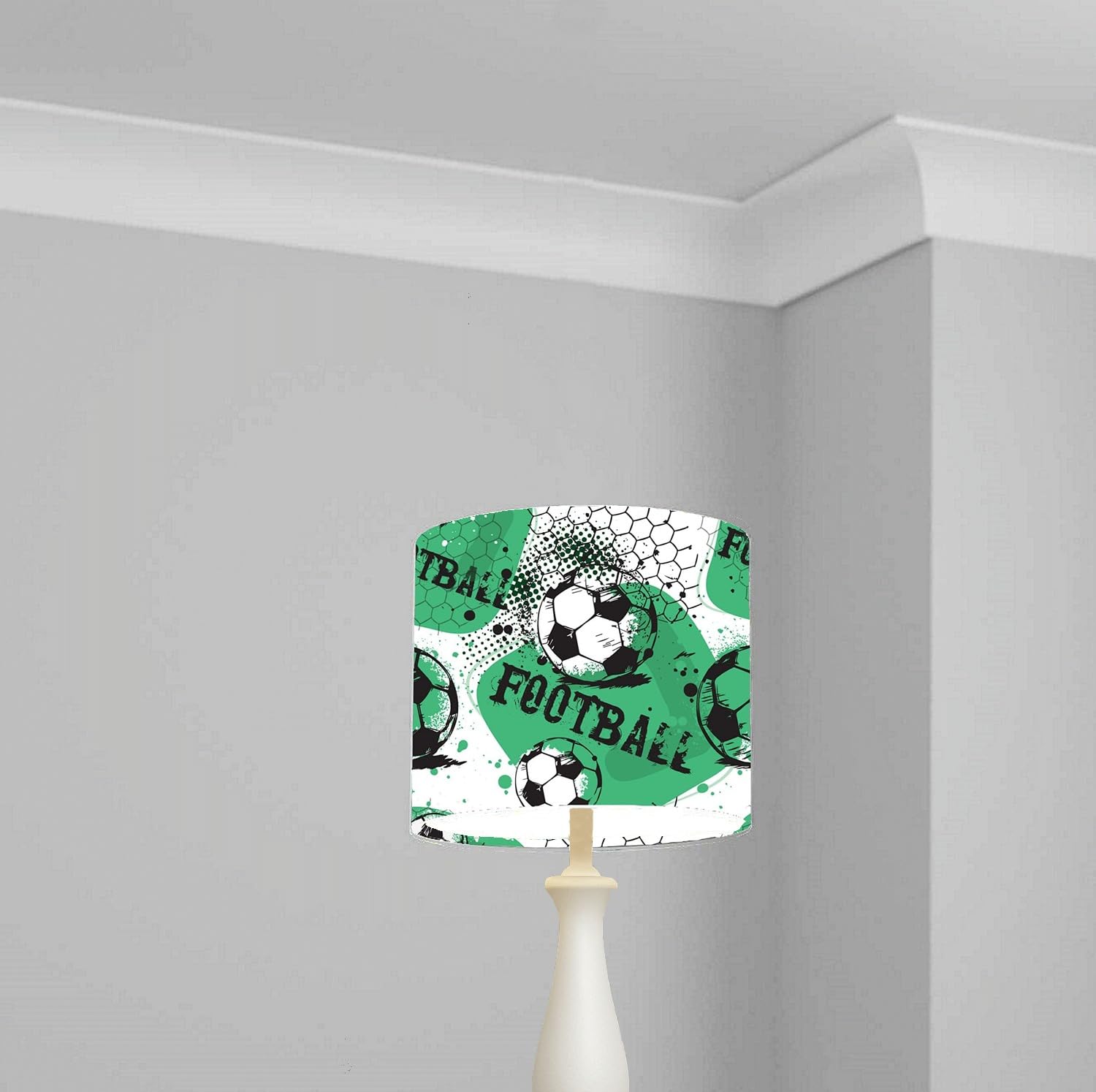 Green Soccer Football Ceiling Lampshade Lightshade for Nursery - Multiple Sizes
