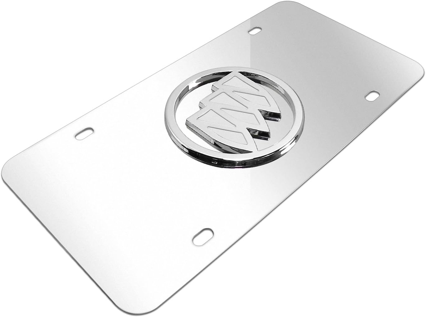 Buick Chrome Logo Chrome Stainless Steel Auto License Plate