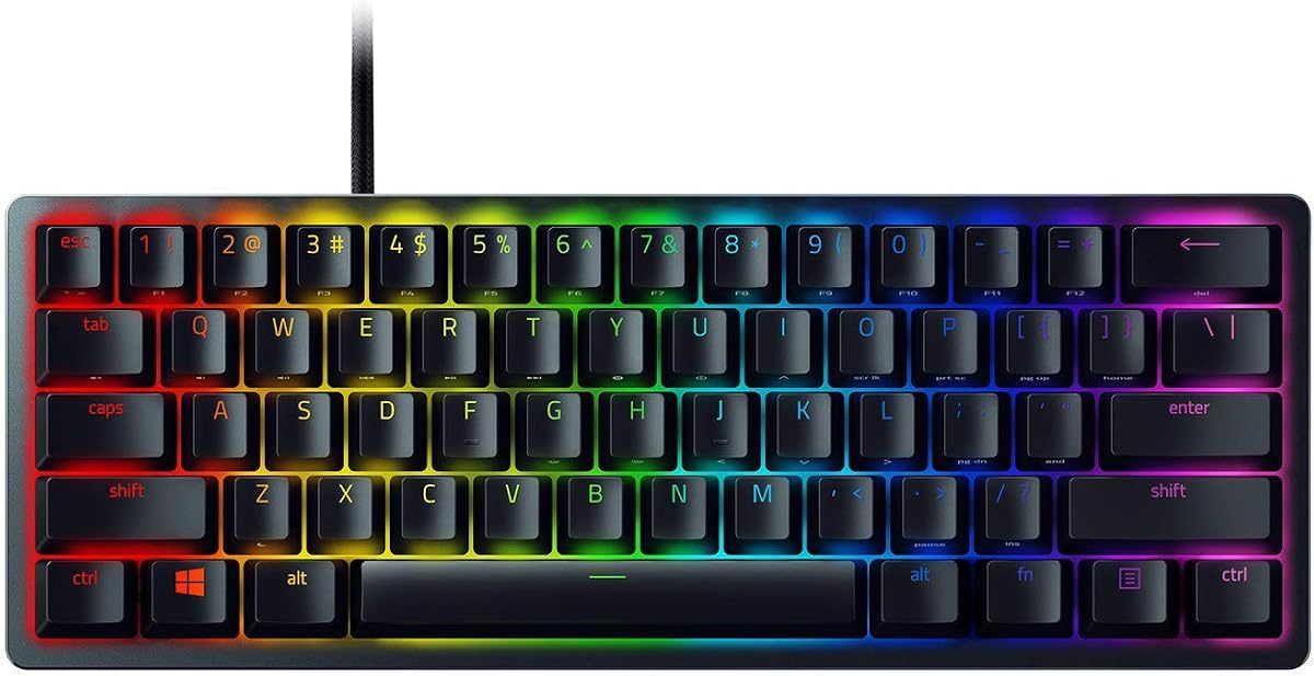 Razer Huntsman Mini 60 Percent Wired Optical Clicky Switch Gaming Keyboard with 