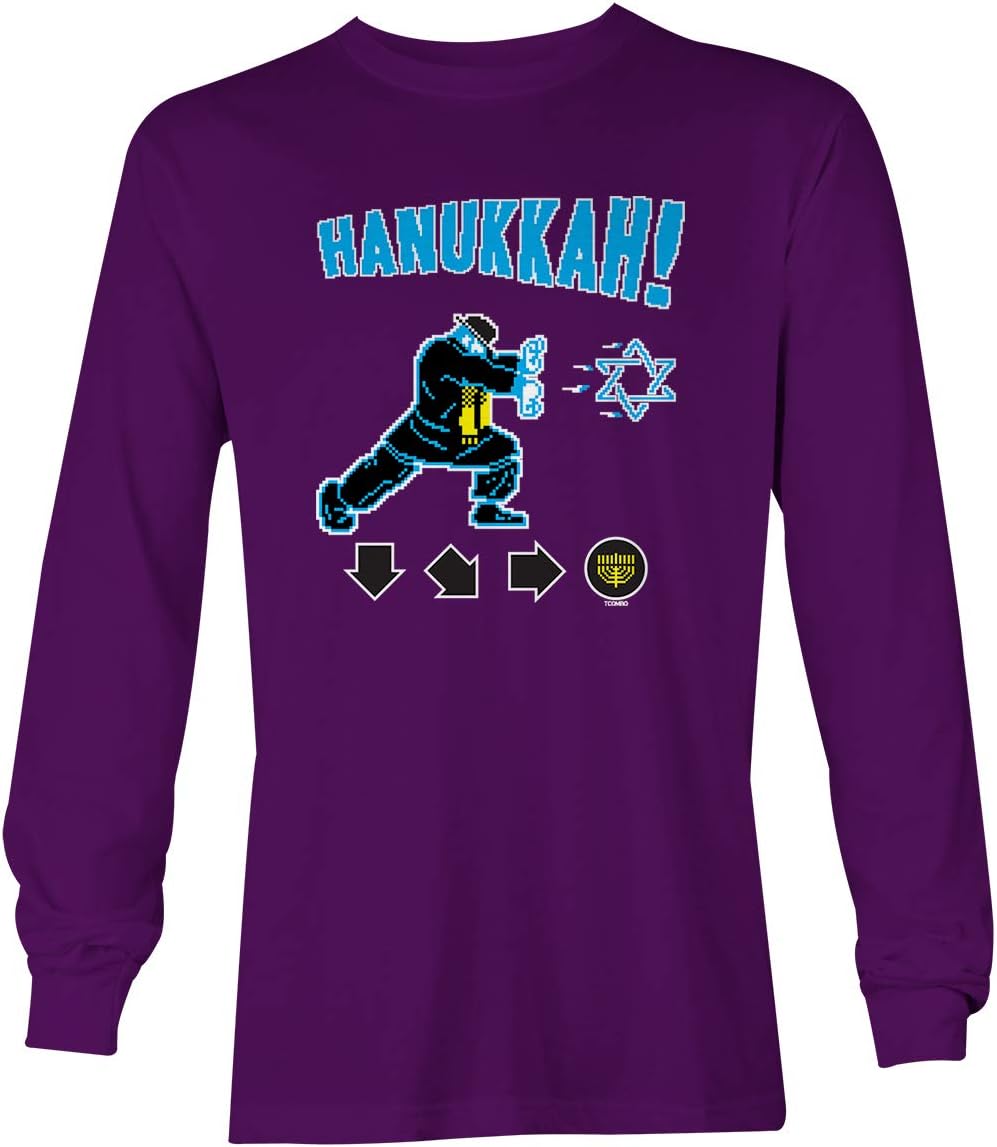 Hanukkah! - Video Game Retro Star of David Unisex Long Sleeve Shirt