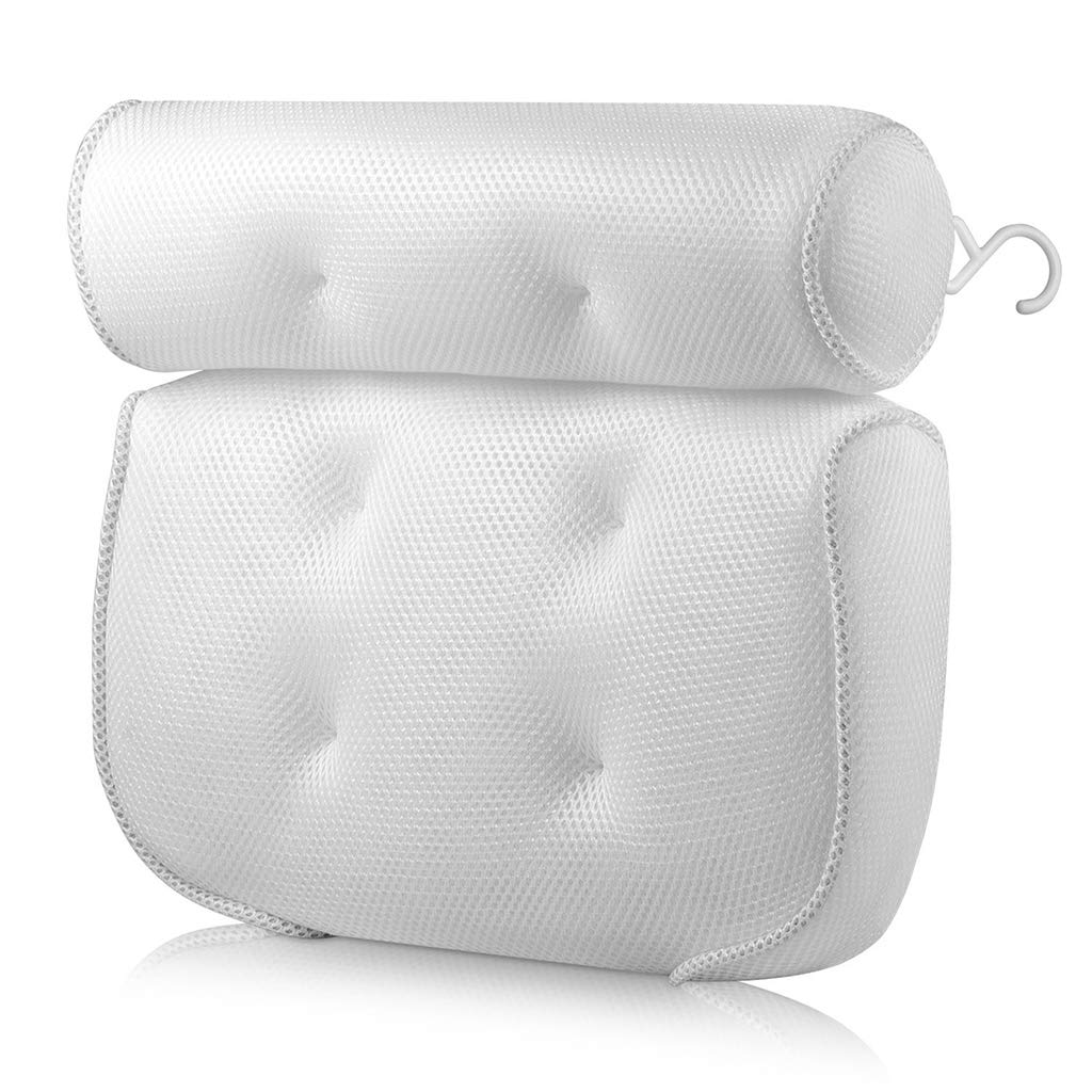 Almohadas para Bañera, Almohada para Bañera De SPA con 6 Ventosas Cabeza, Cuello, Espalda Y Hombros Almohadas para Bañera De Hidromasaje Jacuzzi Home SPA