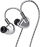 Letshuoer S12 平面駆動イヤホン 14.8mm平面駆動ドライバー搭載 IEM 5軸CNC加工合金シェル 単結晶銅銀メッキケーブル 2pin 0.78mm差し込み式 インイヤーイヤホン(3.5mm プラグ, 銀色)