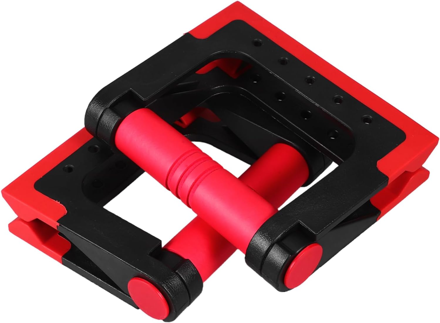 SUPVOX Foldable Bracket for Home Fitness Compact Rotating Rack with Multipoint Gravity Distribution Hand Protection and Enhanced Upper Body Strength Training Equipment Red