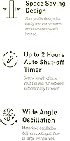 Vista 3 de Holmes HTF3131-BTU - Ventilador de torre oscilante con 3 ajustes de velocidad, 31 pulgadas, negro
