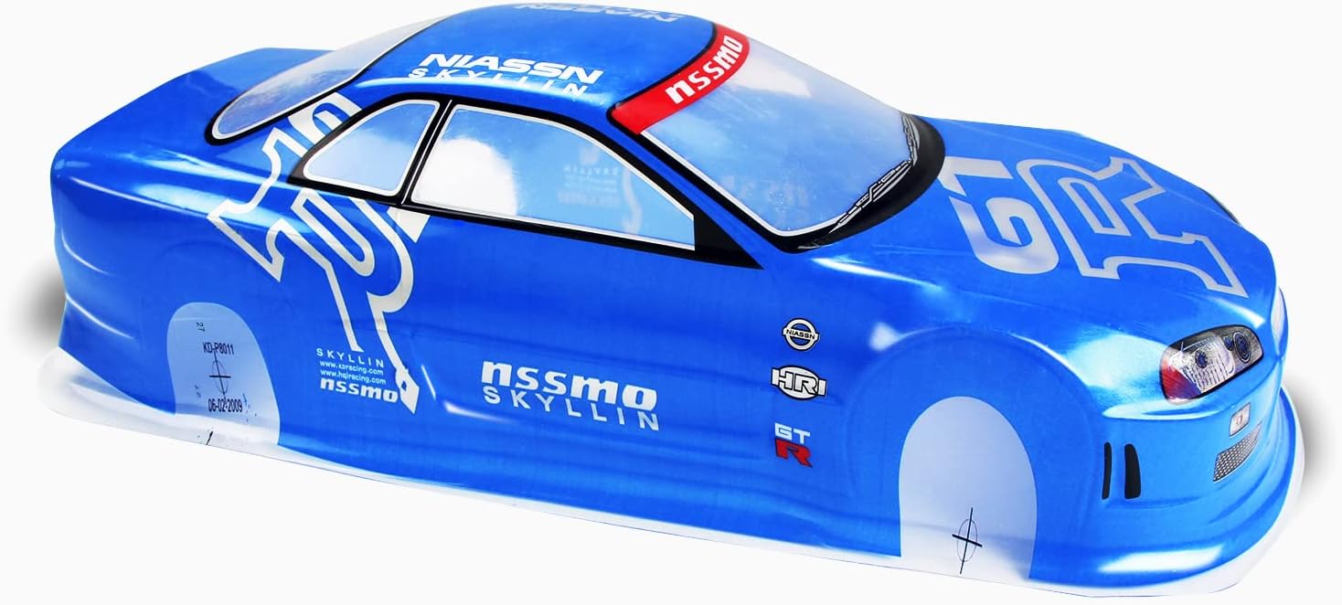 Manrock 1/10 Scale RC Painted Drift Racing Touring Onroad Car Body Shell GTR Blue