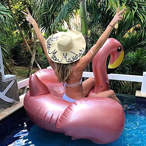 Xiangtat Giant Inflatable Flamingo Pool Float Summer Beach Swimming Pool Party Lounge Raft Decorations Toys for Adults (X-Large)