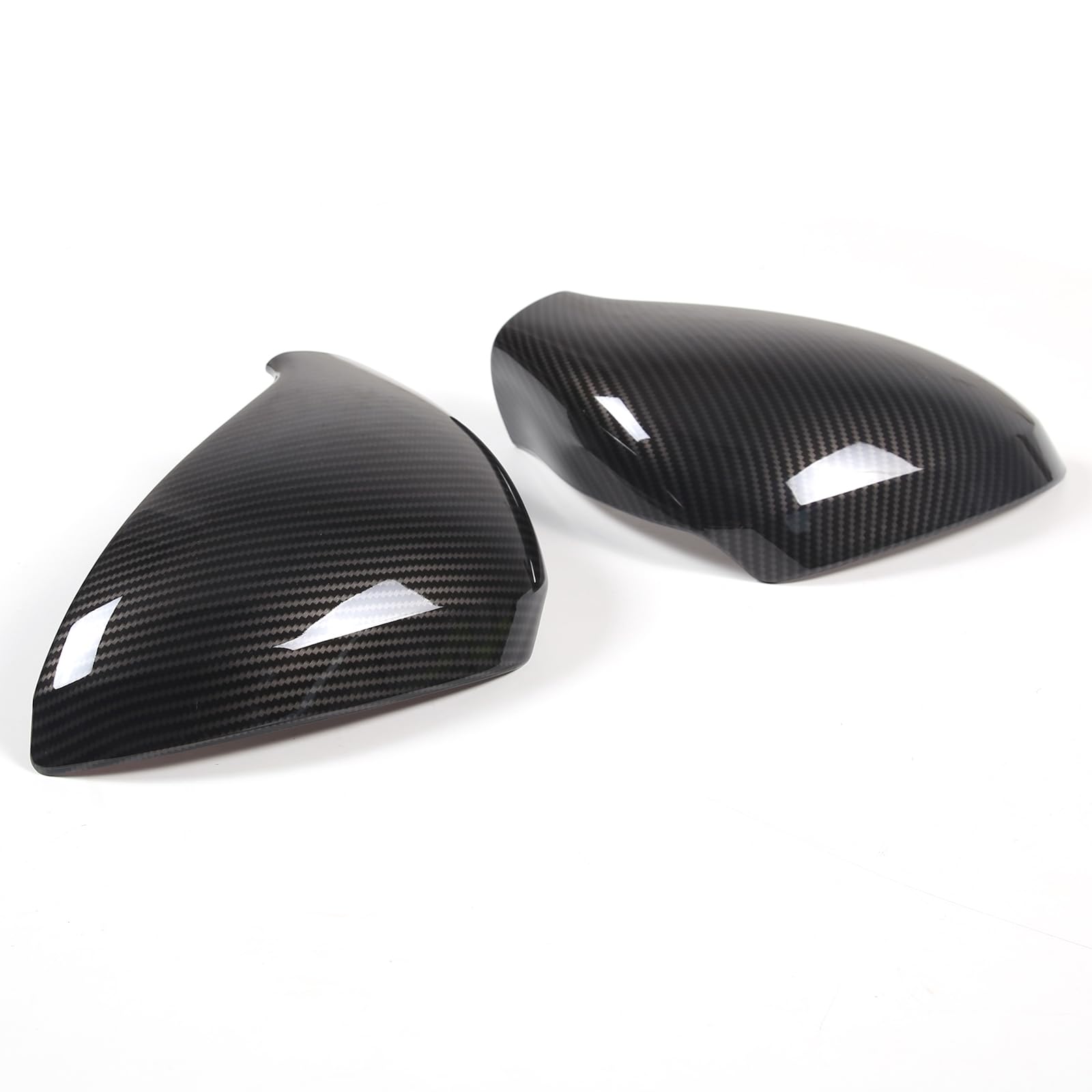 Coperchio Copri Specchietto Retrovisore Laterale Alare Auto in Plastica ABS Trim Per Peugeot 207 308 2006-2014 Accessori Esterni (Fibra di Carbonio)