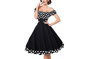 Women's Vintage 50s-60s Retro Rockabilly Swing Dress