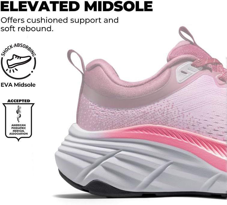 NORTIV 8 Women's Walking Shoes Cushion Comfortable ActiveBreeze Running Tennis Shoes Non-Slip Workout Gym Sports Athletic Breathable Fashion Sneakers - Image 5