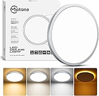 Vista 13 de Matane Lámpara de Techo LED Empotrada de 12 Pulgadas con Luz Nocturna, 24W 2400LM 3000K/4000K/5000K Seleccionable, Luces de Techo Regulables
