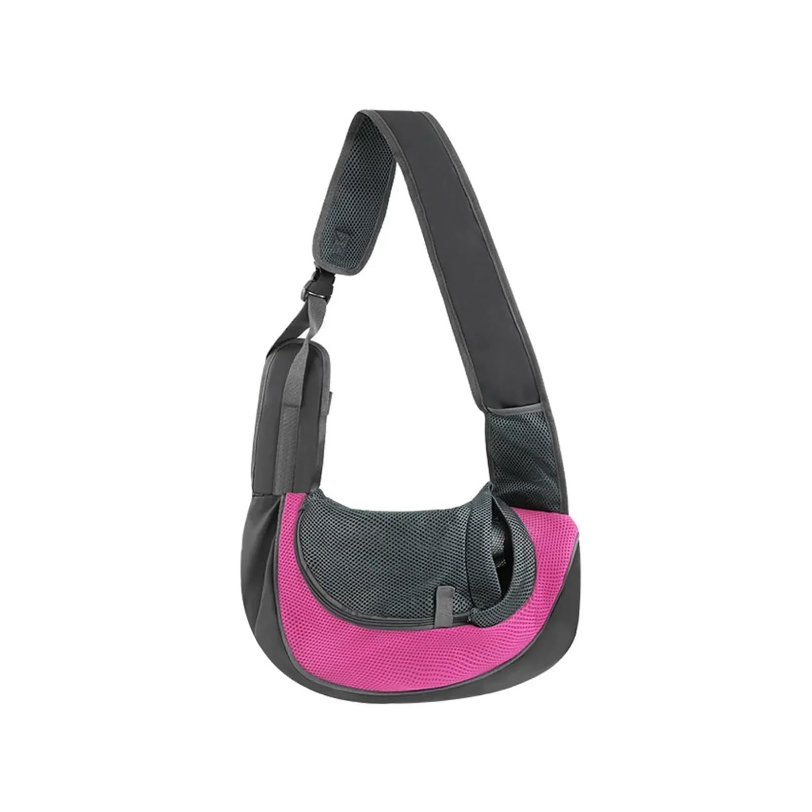 Bandolera para Perro Portabebés portátil de Viaje con Bolsillo for Mascotas, Bolsa de Transporte for Cachorros y Gatos con Mochila pequeña, Bolsa de Malla Transpirable for Perros(PinkA,L)