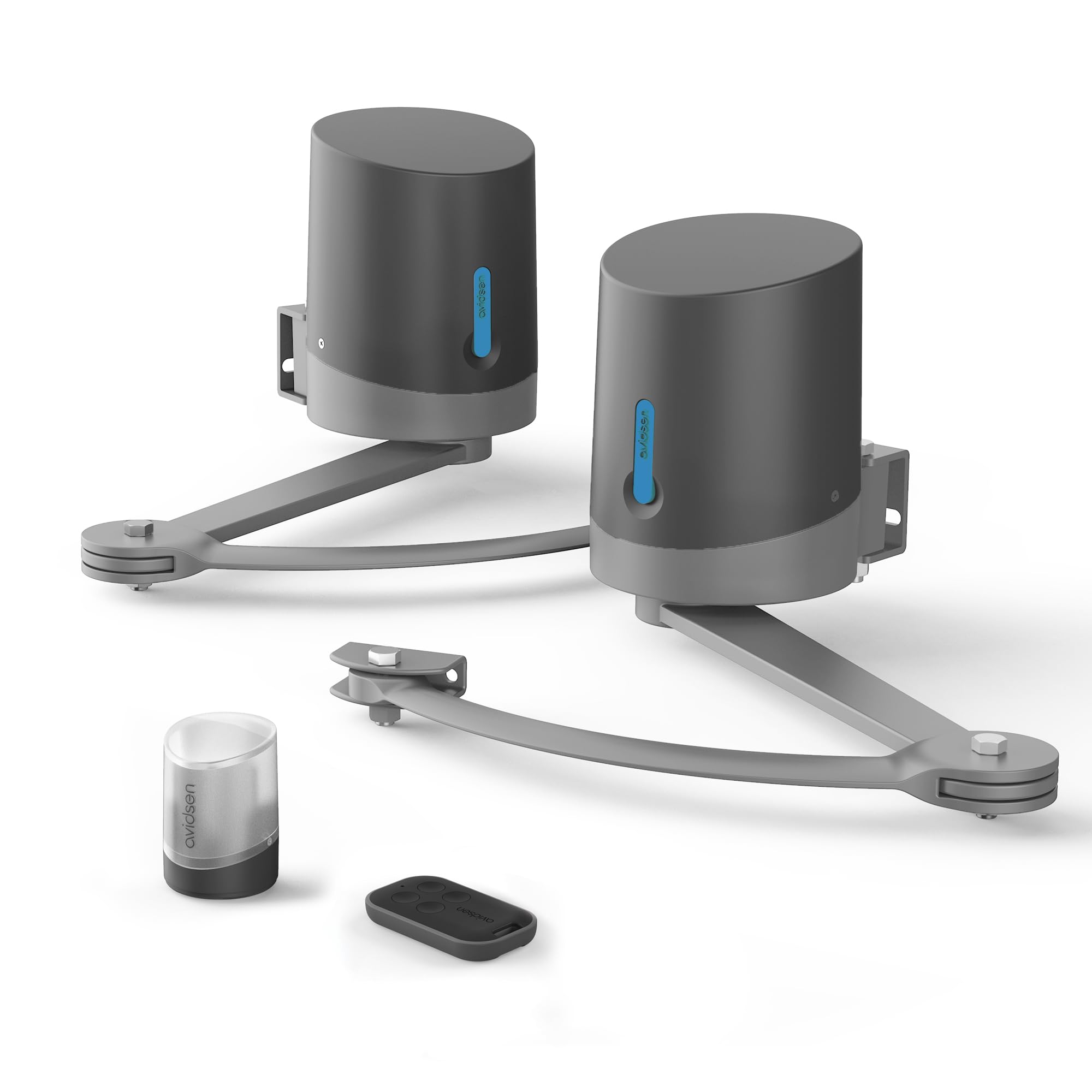 Avidsen Orane SE Motorisation Portail Battant à Bras Articulés - Automatisme Électrique pour Portail 2 Battants (Max 5m / 500kg), Mouvement Naturel, Détection Obstacle