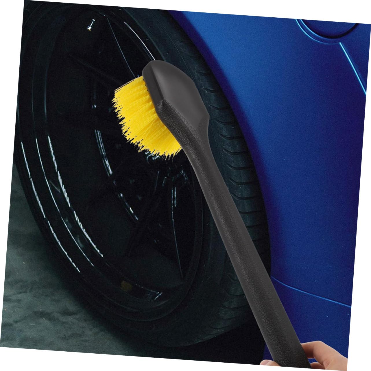 Spazzole Pulizia dei Cerchi Manico Lungo Setole Resistenti per Rimozione dello Sporco per Detailing Dell'auto E Pulizia dei Pneumatici