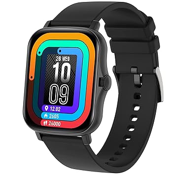 (Renewed) Fire-Boltt Beast SpO2 1.69? Industry?s Largest Display Size Full Touch Smart Watch with Blood Oxygen Monitoring, Heart Rate Monitor, Multiple Watch Faces & Long Battery Life (Black)