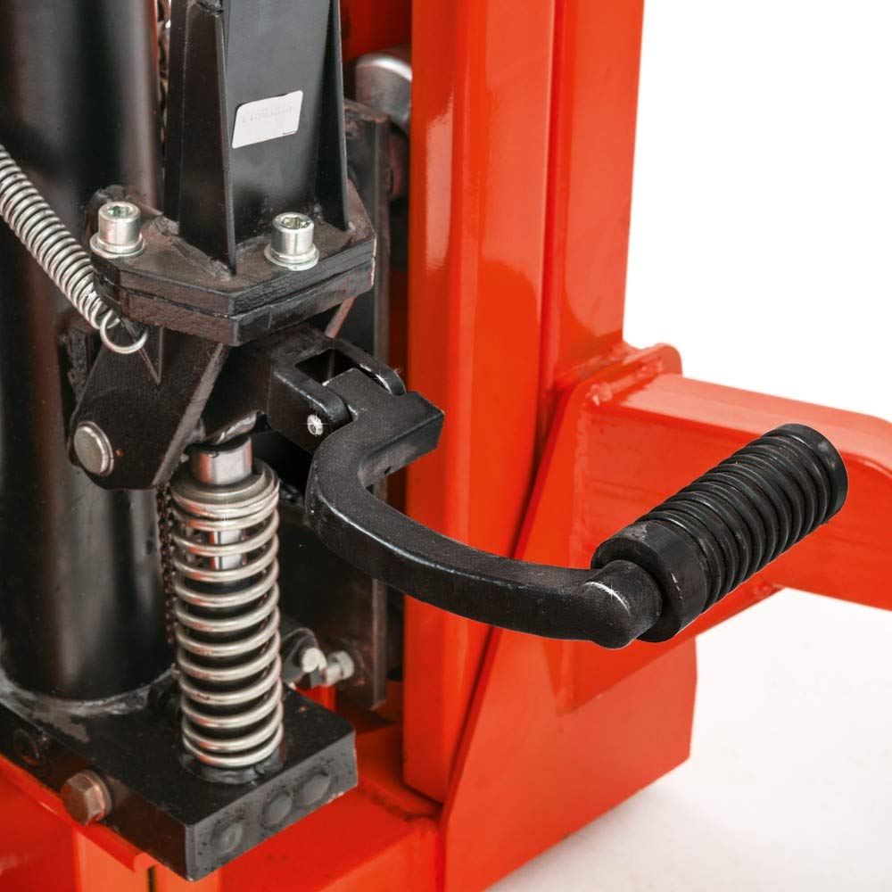 BASIC Hydraulik-Stapler PSM | 1.000 kg Tragkraft | 2.500 mm Hubhöhe | 1.150 mm Gabellänge | Zweifach-Hubgerüst | Hochleistungs-Hydraulikpumpe | Hochhubwagen manuell