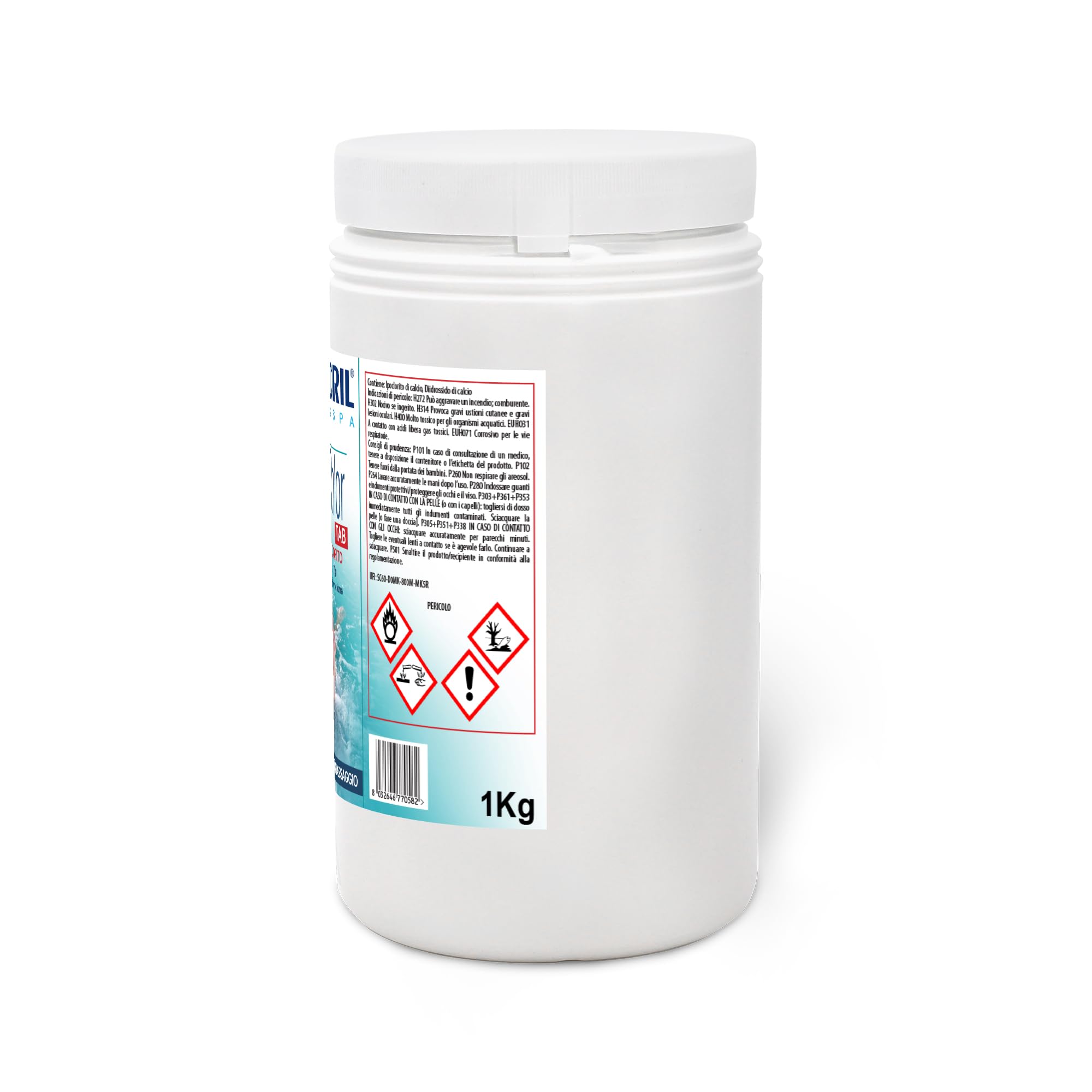 Metacril HYPOCHLOR TAB, in Pastiglie da 7gr, per Piscina e Spa - (1+1) 2 Kg | Calcio Ipoclorito 65%, per il mantenimento dell'Acqua di Piscina e Spa Idromassaggio