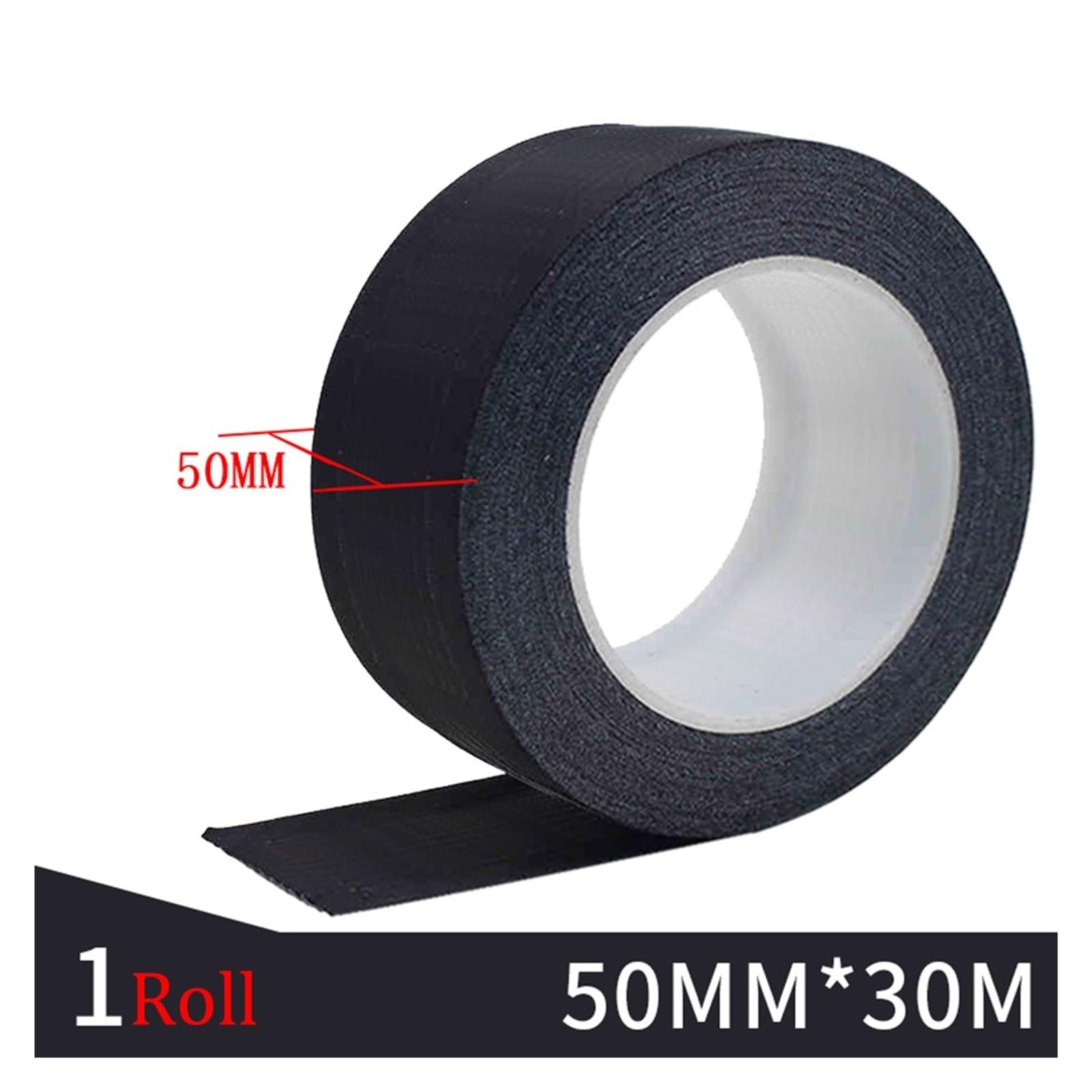 DAVBIR Cinta Adhesiva de ácido acético Negro de 50mm de Ancho Cinta de Tela de Acetato Aislante de Alta Temperatura Retardante de Llama for reparación de LCD Perfection