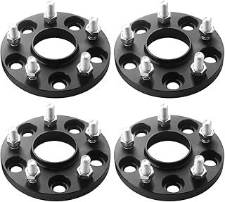 GAsupply 15mm 5x114.3mm Wheel Spacers, 5 Lug Forged Hubcentric 5x4.5 Wheel Spacers 64.1mm Hub Bore with 12x1.5 Studs, Fit for Civic CR-V Element Acura CL ILX RSX TLX TSX MDX (4pcs)