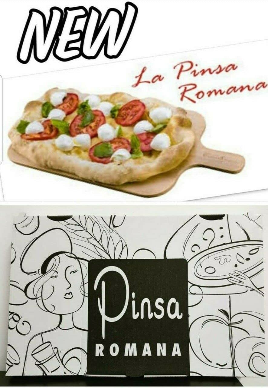 Pinsa Romana Scatole Pizza Asporto 36x23x4 Take Away Made Italy Bianco