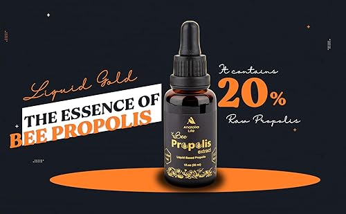 Miniatura 3 de Anatolia Life Tintura concentrada de propóleo de abeja  refuerzo inmunológico, sin OMG, sin gluten, 1 onza líquida (1.0 fl oz), sin sabores