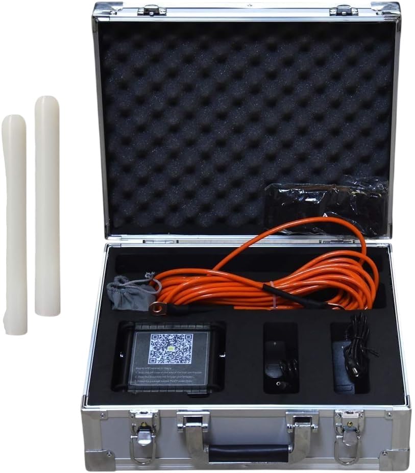 M200 Underground Water Detector Groundwater Detection Device with Sensor Probe and Portable Carry Case Water Source Finding Equipment for Underground Water Search, Well Location-image-44