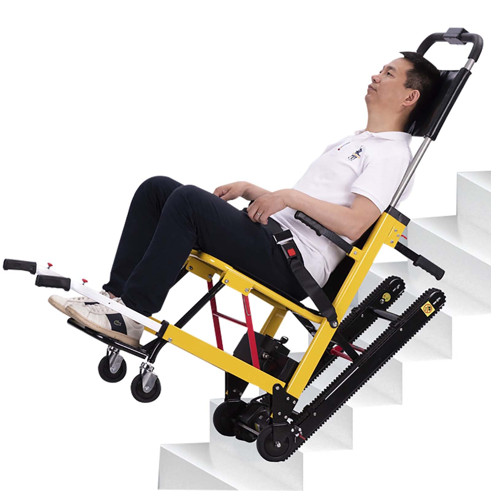 Buy Stair Climbing Electric Wheelchair, Foldable Lightweight Crawler