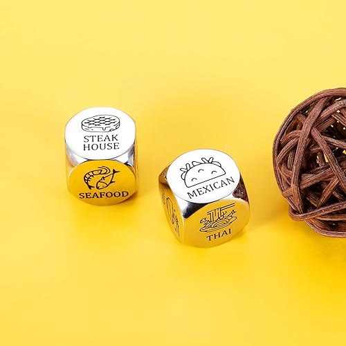 Miniatura 4 de Regalos de cesta de abucheo para mujeres, regalos de aniversario, cita, noche, compromiso, para novio, parejas, dados de comida, decididor, San