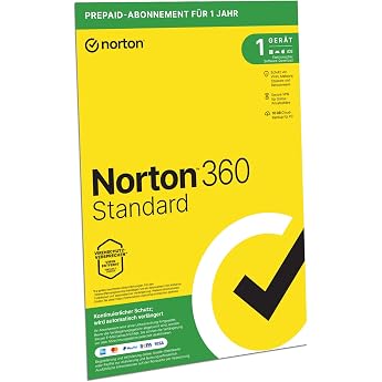Norton 360 Standard 2022 | 1 Device | 1-Year Subscription with Automatic Renewal | Secure VPN and Password Manager | PC/Mac/A