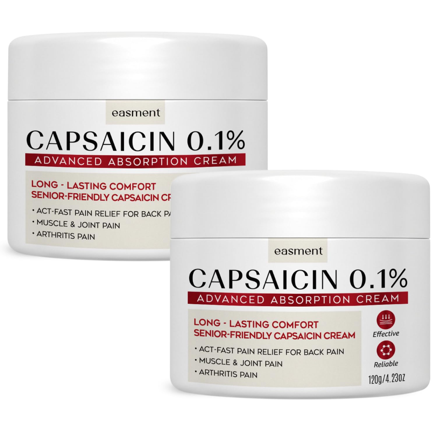 Capsaicin Pain Relief Cream – Topical & Muscle Pain Relief for Joint, Nerve & Back Pain – Medicated Pain Cream with Capsaicin 0.1% – Arnica, Aloe & Chamomile, 4.23 Fl Oz — Amazon image 7
