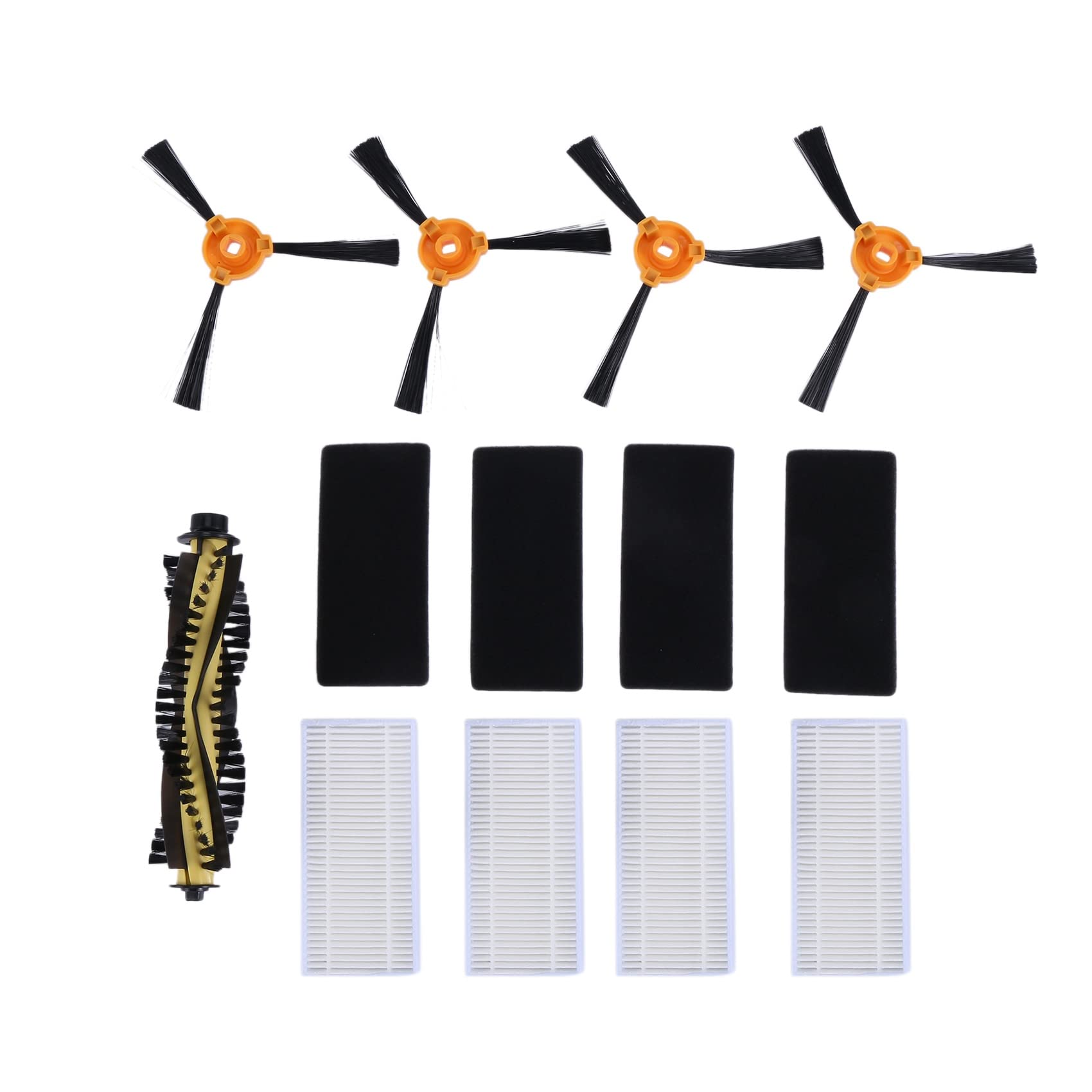 CTRLZS 9 Pack Replacement Roller Brush Filter Side Brushes for X500 X500 Robot Vacuum Cleaner Parts
