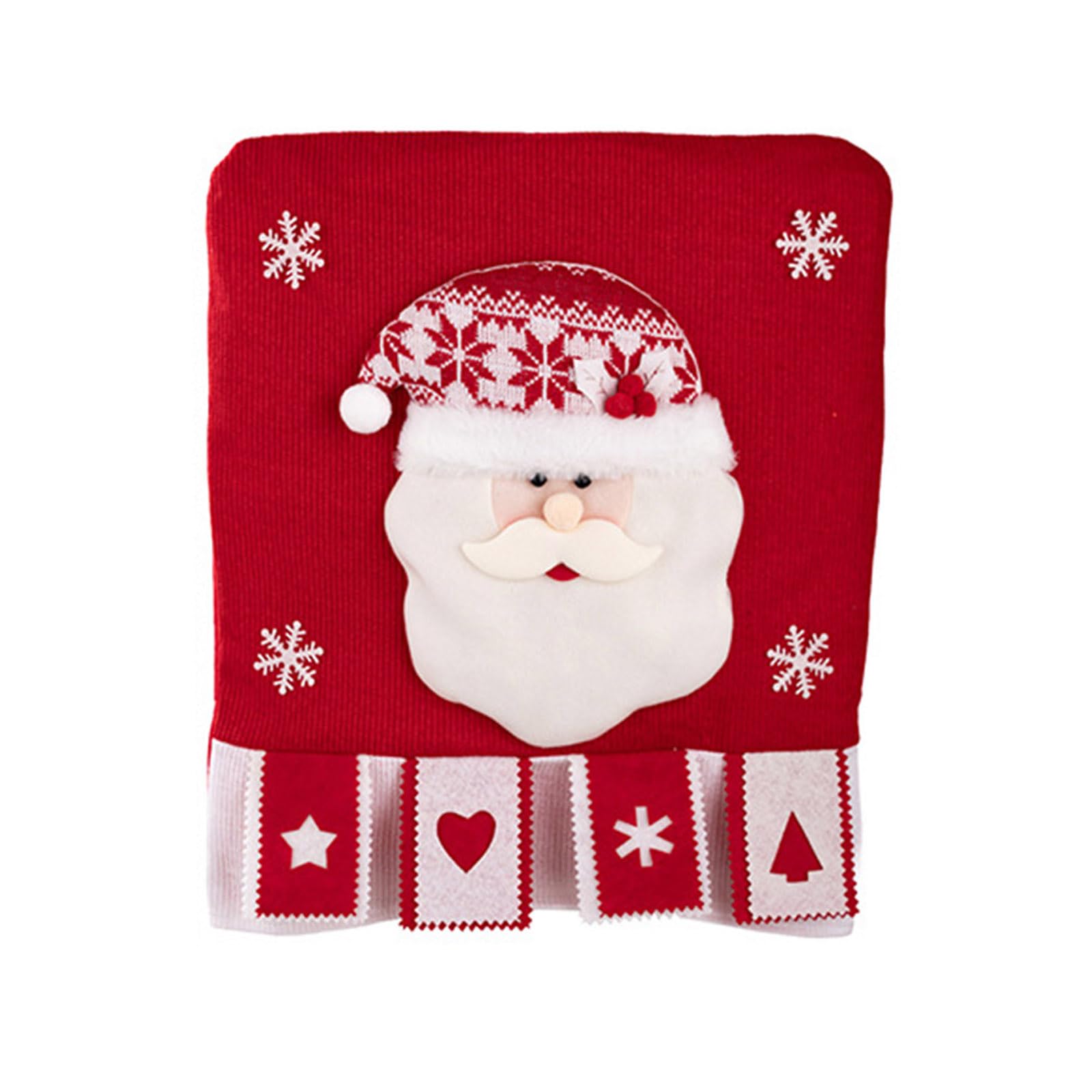 Buxuaaaa Stretchable Christmas Seat Cover Breathable Materials Quick Setups Portable for Living Room Dining Room Christmas Chair Protectors
