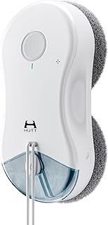 HUTT DDC55 PRO Fensterputzroboter – Multi-Surface Reinigungsroboter für Fenster, Fliesen, Spiegel & Wände – 5400Pa Saugleistung, Dualmotor-Rotation, KI-Navigation & Puls-Sprühfunktion