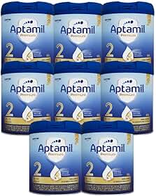 Fórmula Infantil Aptamil Premium 2 800g - Kit 8 latas