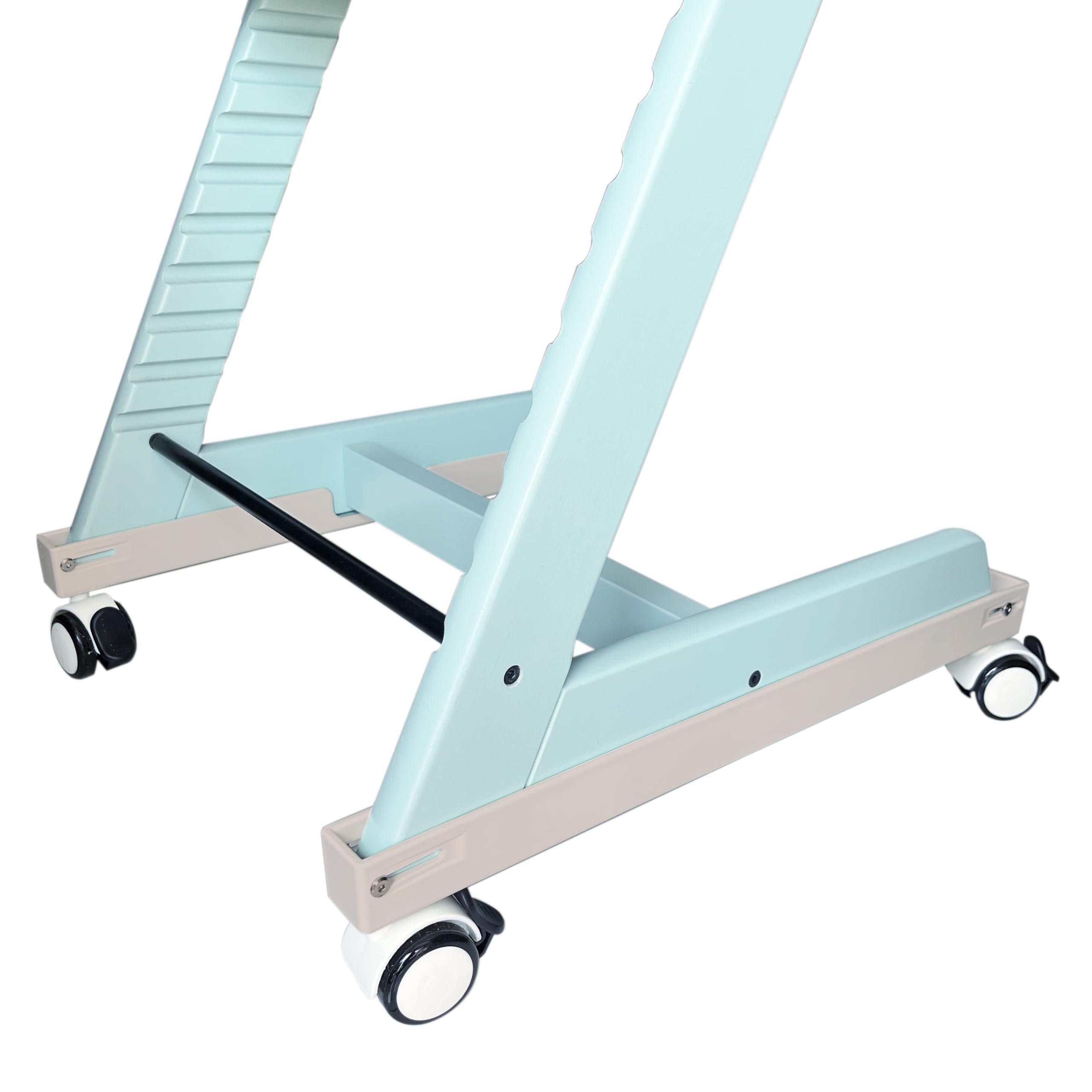 Ruote compatibili con seggiolone Stokke Tripp Trapp, con serrature di sicurezza, rotazione a 360°, ruote silenziose, convenienza, senza bisogno di forare il tuo seggiolone (natura)