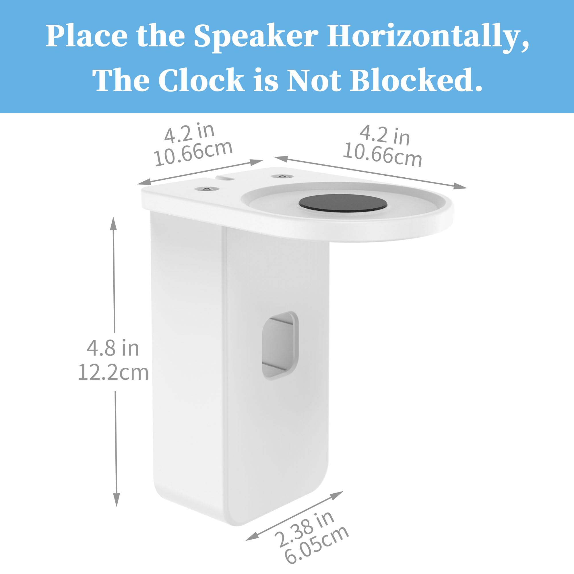 Supporto A Parete Maxonar Per Echo Pop - Staffa Con Gestione Cavi, Per Soggiorno, Cucina, Camera Da Letto - Foto 9