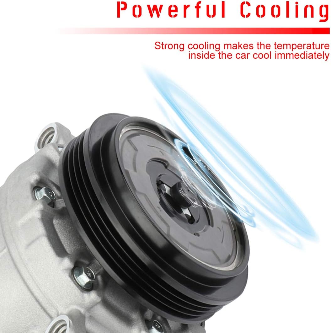 CCIYU Air Conditioning Compressor for BMW 335d 530i 3.0L 525i 2.5L 2004-2011 Replaces AC Compressor for Car 4 Grooves
