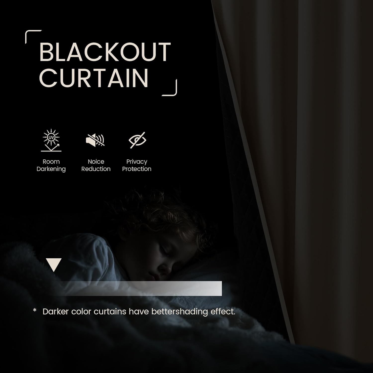 NICETOWN Thermal Insulated Blackout Curtains 96 inches Long for Bedroom Living Room, Farmhouse Thermal Insulated Window Room Darkening Drapes with Black Liner, 52 x 96 Inch, 2 Panels, Biscotti Beige