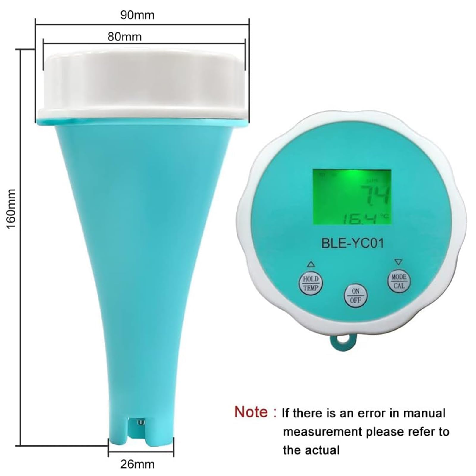 Probador Digital De Agua para Piscinas 6 En 1, Probador De Cloro PH, Control De Aplicaciones, Almacenamiento E Intercambio Automático De Datos, Sonda De Precisión, Prueba Rápida