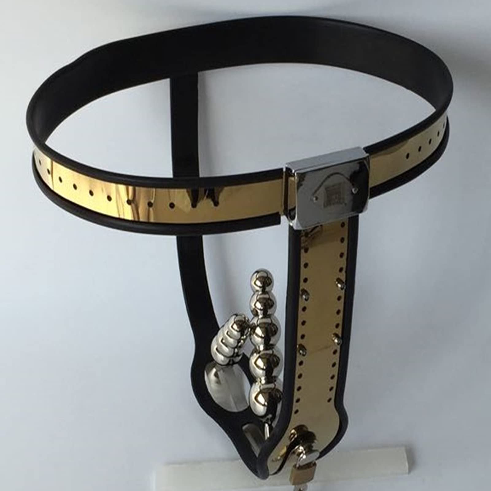 Cintura Di Castità Per Donna Materiale in Acciaio Inossidabile 304 Con Spina Vaginale E Plug Anale 9 Taglie Tra Cui Scegliere Tra Schiavi Fetish Costumi Erotici Giocattoli Erotici Per Donne,140/150cm